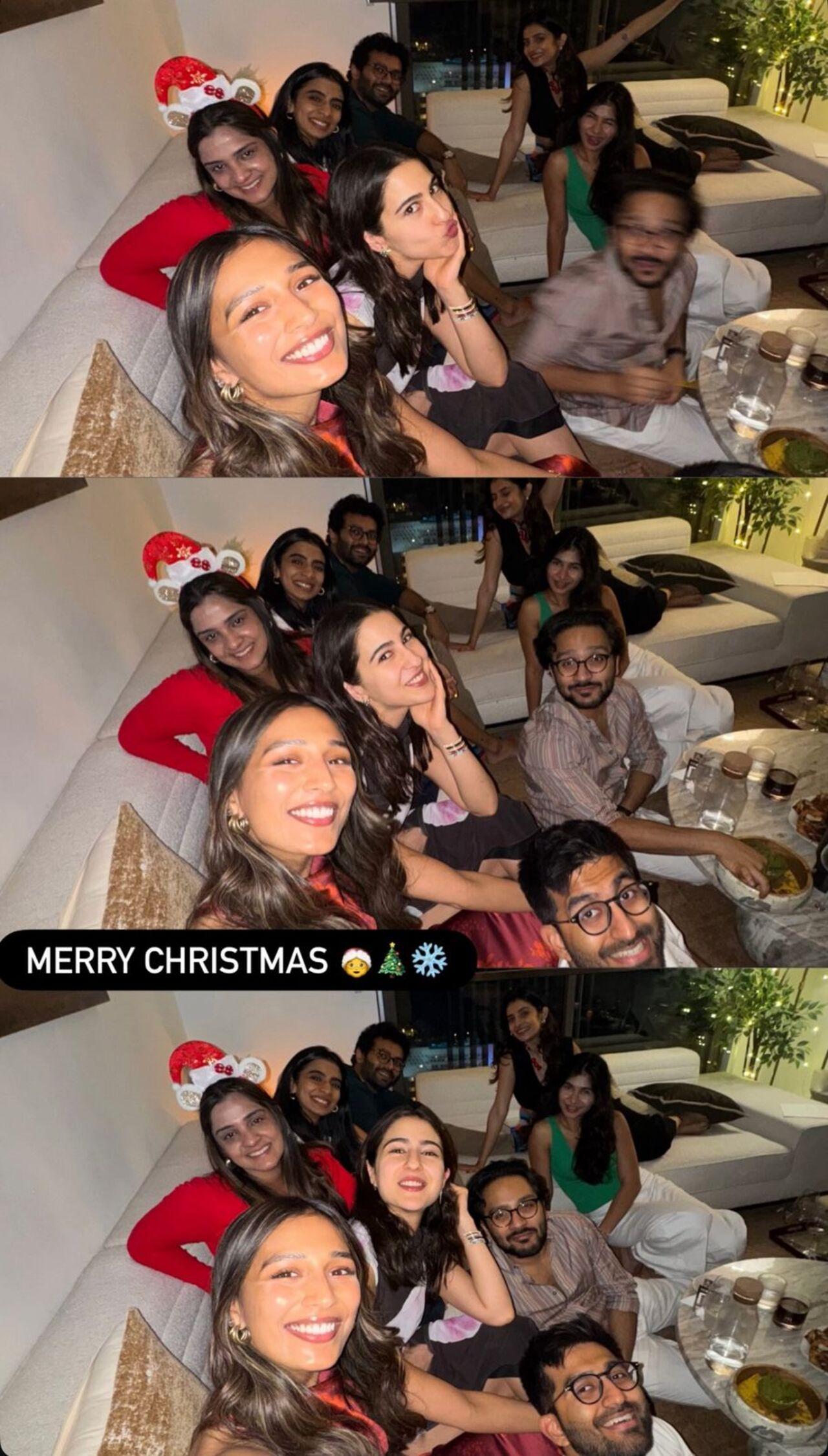 Sara Ali Khan celebrates Christmas with her friends, soaking in festive vibes, laughter, and joyful moments.